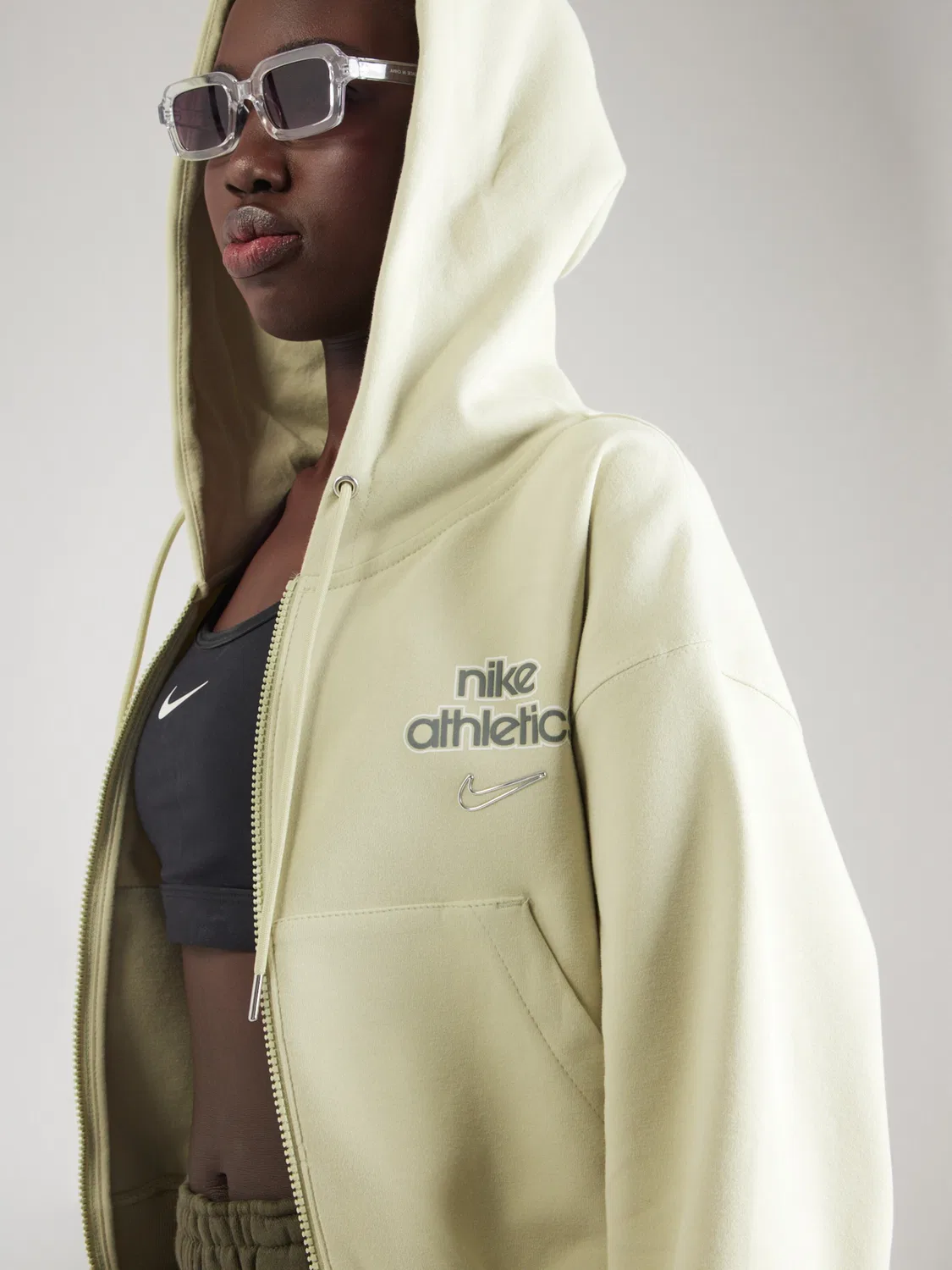 Толстовка на молнии 'PHNX FLC' Nike Sportswear, Light Green — фото 2