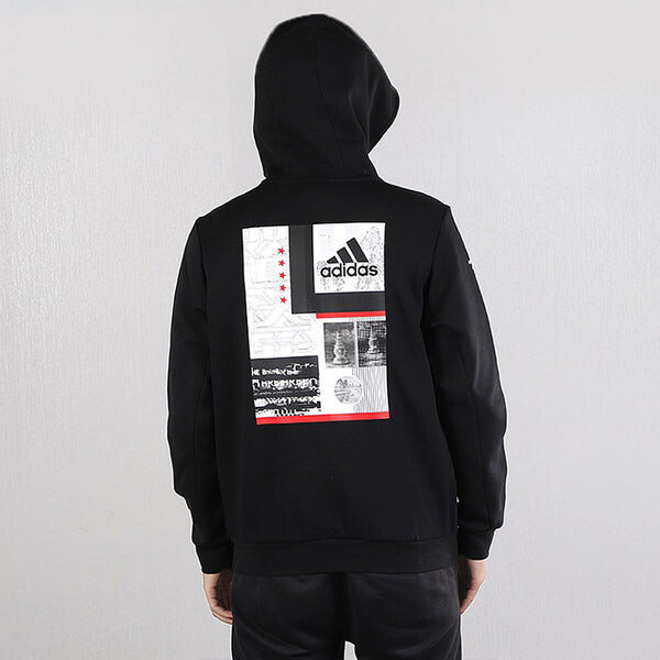 Толстовка Men's adidas 70 Sweat Sports Stylish Black, черный — фото 4