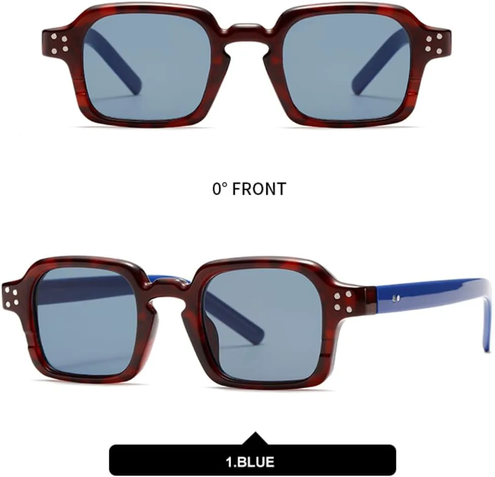 

Ретро-модные солнцезащитные очки для женщин и мужчин, классические винтажные солнцезащитные очки с защитой от УФ-излучения UV400 для активного отдыха SZVVBKK, Blue