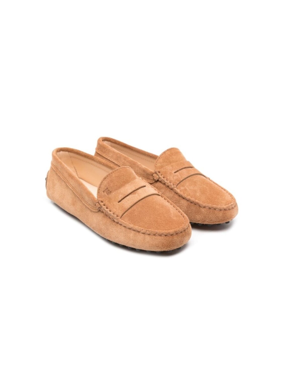 

Tod's Kids пенни-лоферы с тисненым логотипом, коричневый