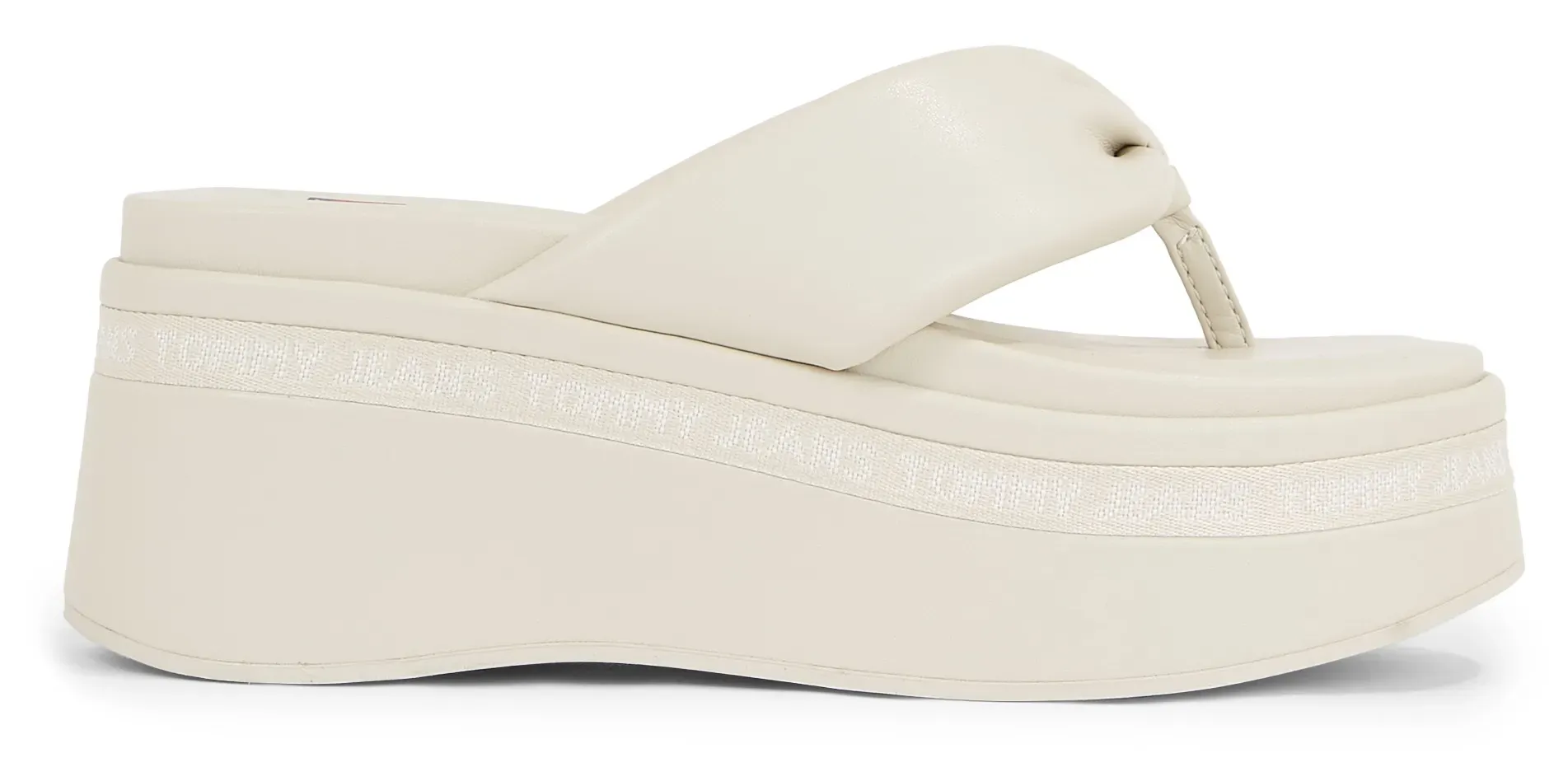 

Tommy Jeans Dianette "TJW WEDGE SANDAL", каблук-танкетка, летняя обувь, разделитель пальцев с мягкой повязкой, цвет Natur