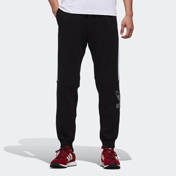 Спортивные штаны adidas originals Logo Printing Casual Bundle Feet Sports Long Pants Black, черный — фото 3