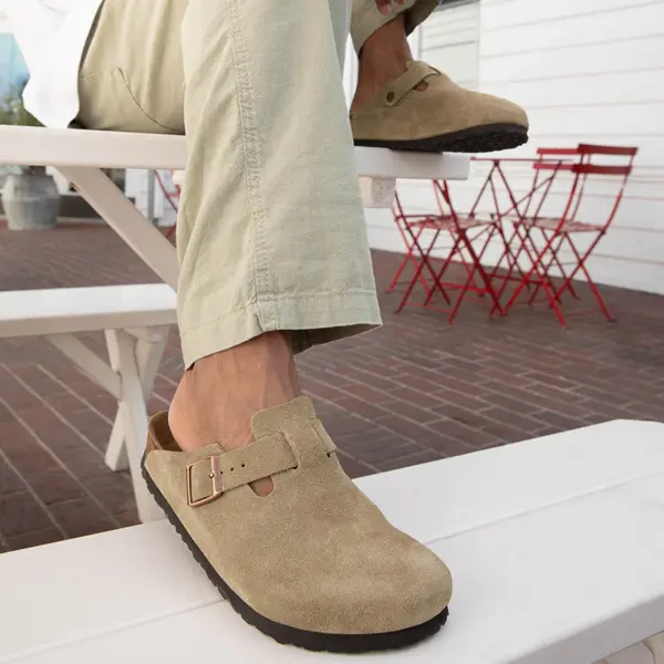 Мужские сабо Birkenstock Boston с мягкой стелькой — фото 3