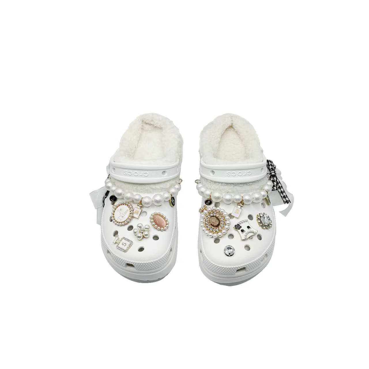 Классические кроксы Thousand Gold Size Sister MH Plan Женские белые Crocs — фото 4