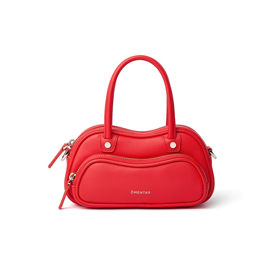 

Omentar Кожаная сумка через плечо в виде лягушки, Strawberry Red