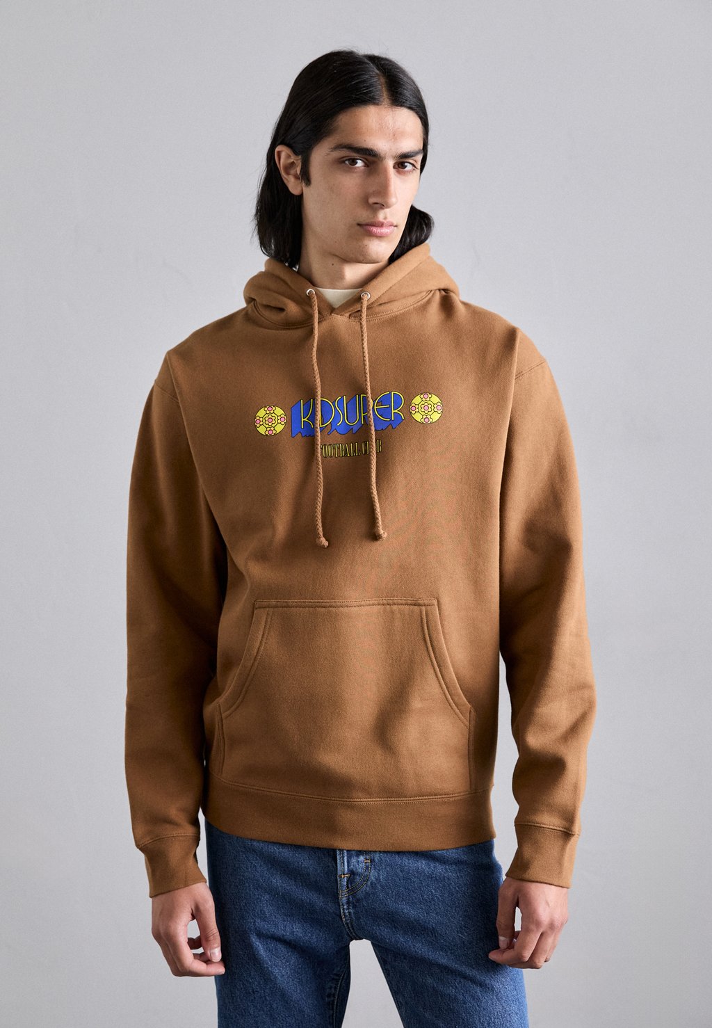 

Толстовка с капюшоном VINTAGE KSFC HOODIE - Sweatshirt Kidsuper, коричневый