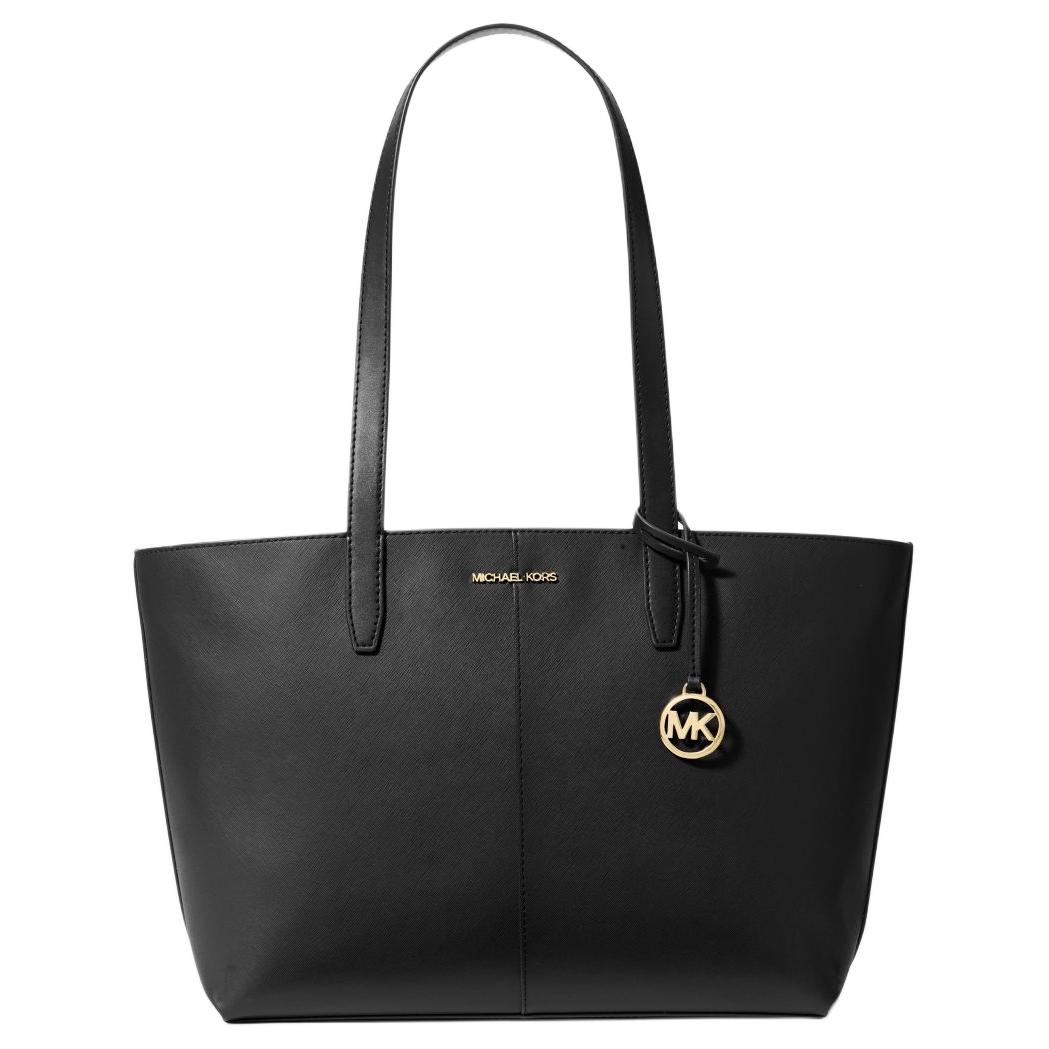 

MICHAEL KORS Сумка Jet Set Coated Canvas, шоппер, женская сумка среднего размера, black