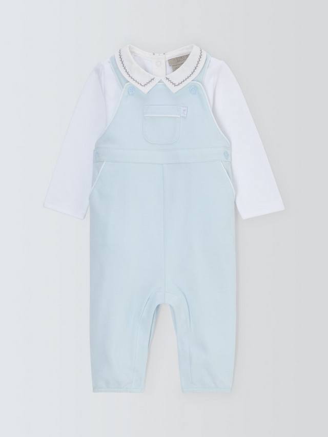 

Комплект из боди с длинными рукавами и комбинезона из детского пима John Lewis Heirloom Collection