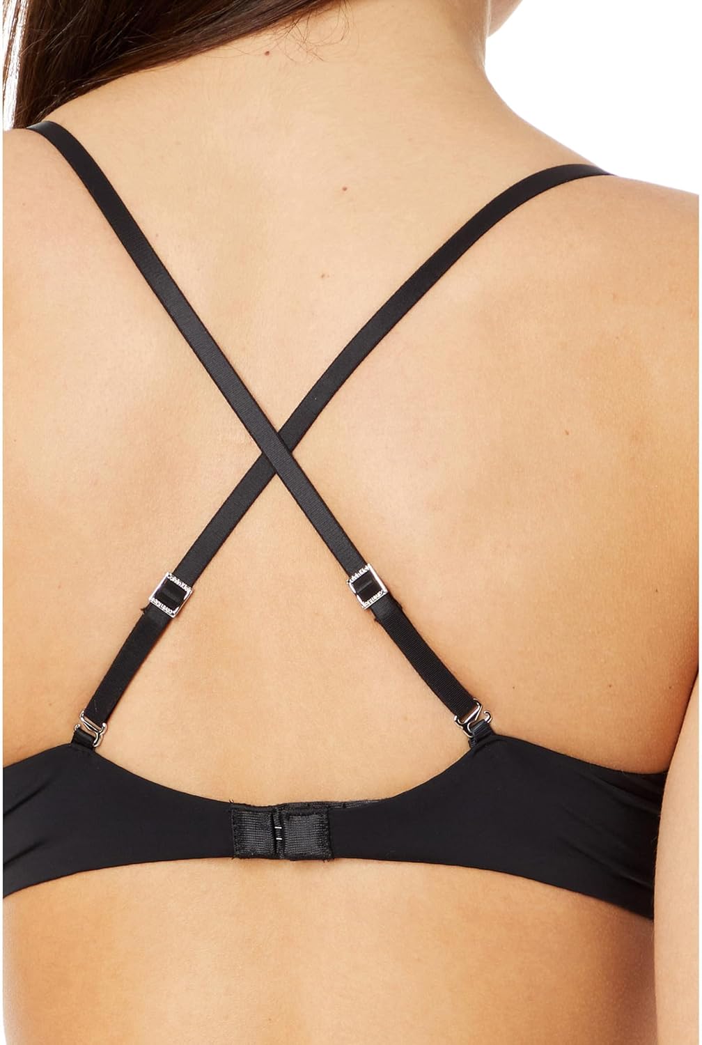 Минималистичный женский бюстгальтер-полуторка Calvin Klein Micro Lightly Linen, Black — фото 3