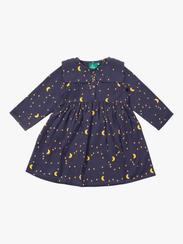 

Детское хлопковое платье-сарафан в морском стиле Little Green Radicals, Navy/Yellow