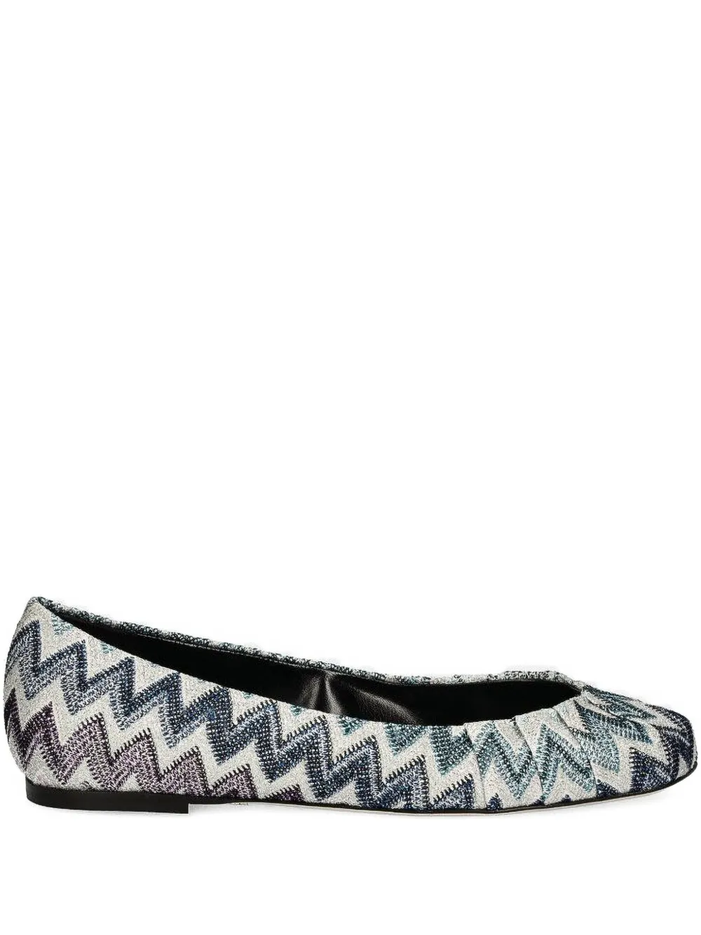 Балетки с узором зигзаг Missoni, нейтральный