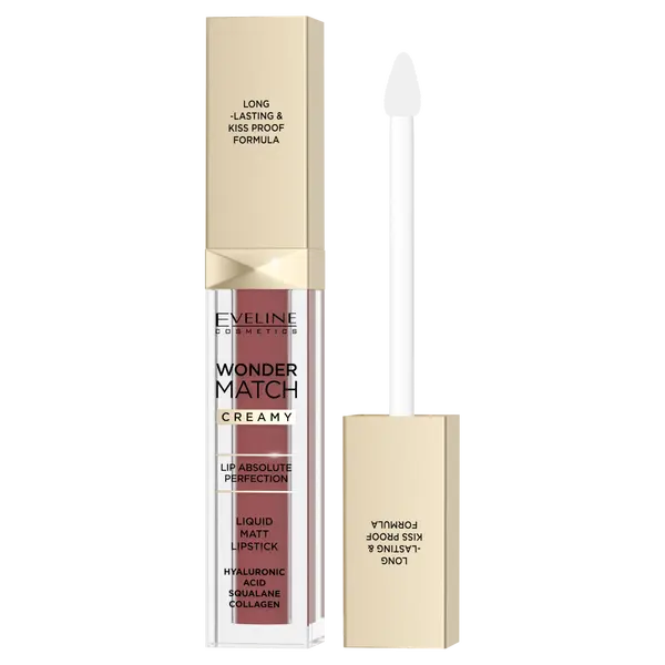 

Матовая жидкая помада 07 тоффи, 6,8 мл Eveline Cosmetics Wonder match, цвет 07 toffee