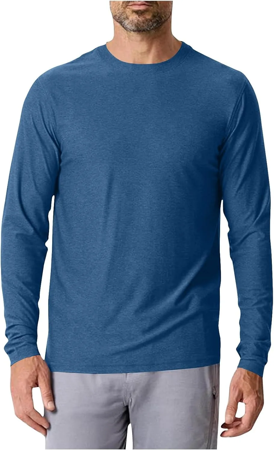 

Мужская футболка с защитой от солнца, длинный рукав, легкая, быстросохнущая OSFVNOXV