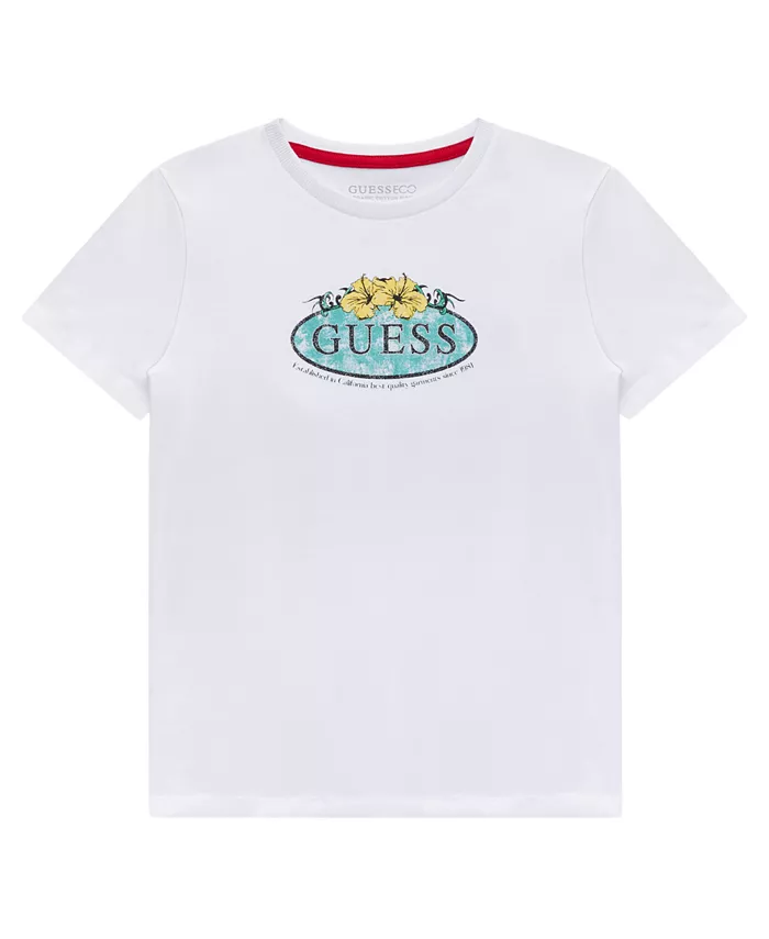 

Футболка с коротким рукавом и логотипом Big Boys GUESS, белый