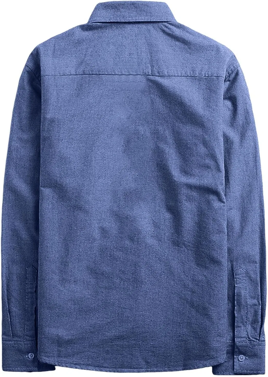 Рубашка, мужская, длинный рукав, Button-Down, темно-синий — фото 4