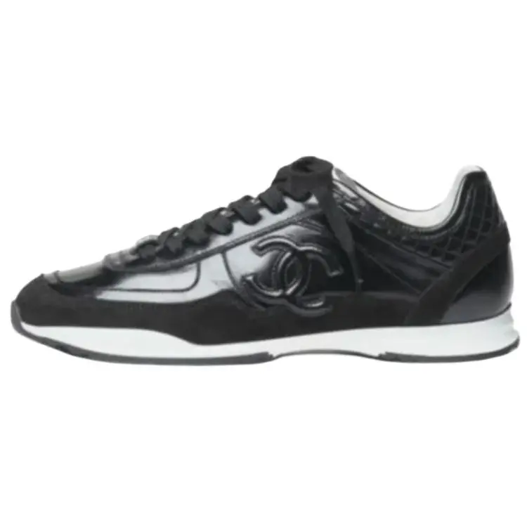 25k низкие повседневные туфли women's black CHANEL, Original Shoe Box Included