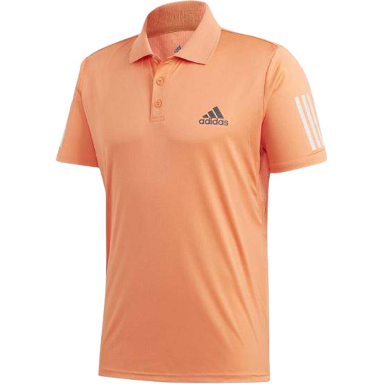 Футболка мужская Adidas 3 Stripes CLUB Tennis Top Amber/Gray — фото 2