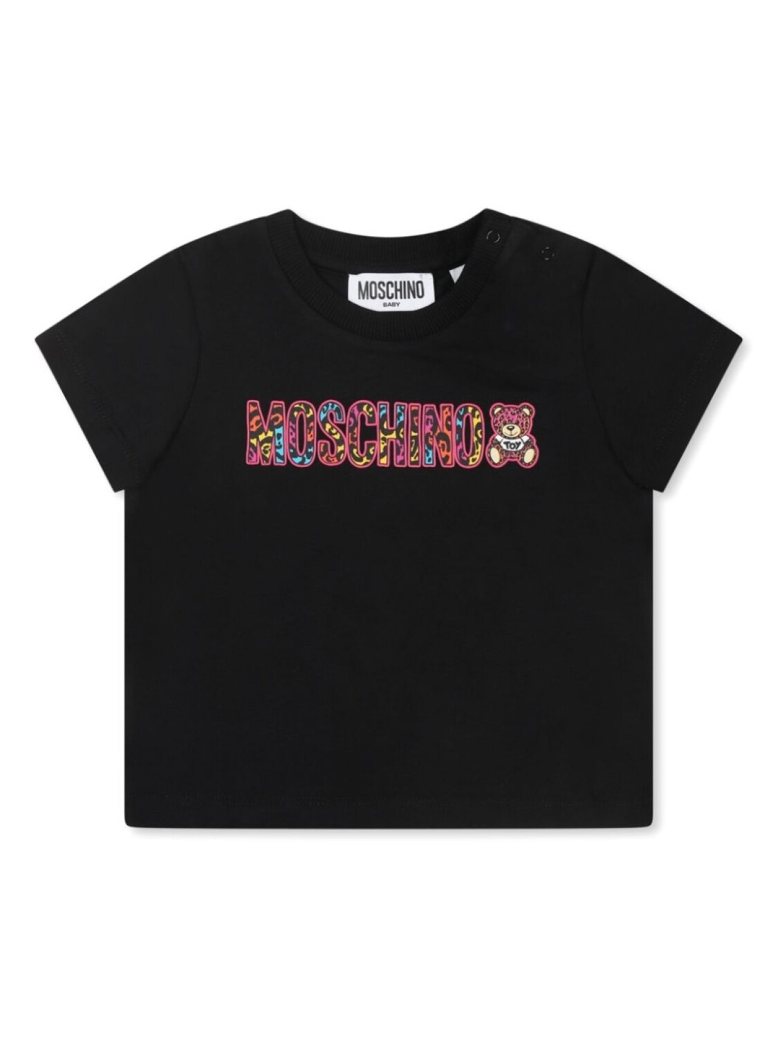 

Футболка с логотипом Moschino Kids, черный