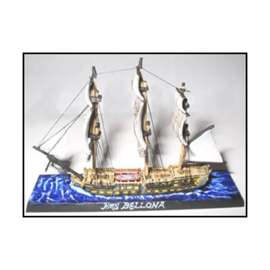 

74-пушечный линейный корабль - HMS Bellona, Micronauts - Napoleonic Era Sailing Ships - Battle Sail Sets (1:1200)