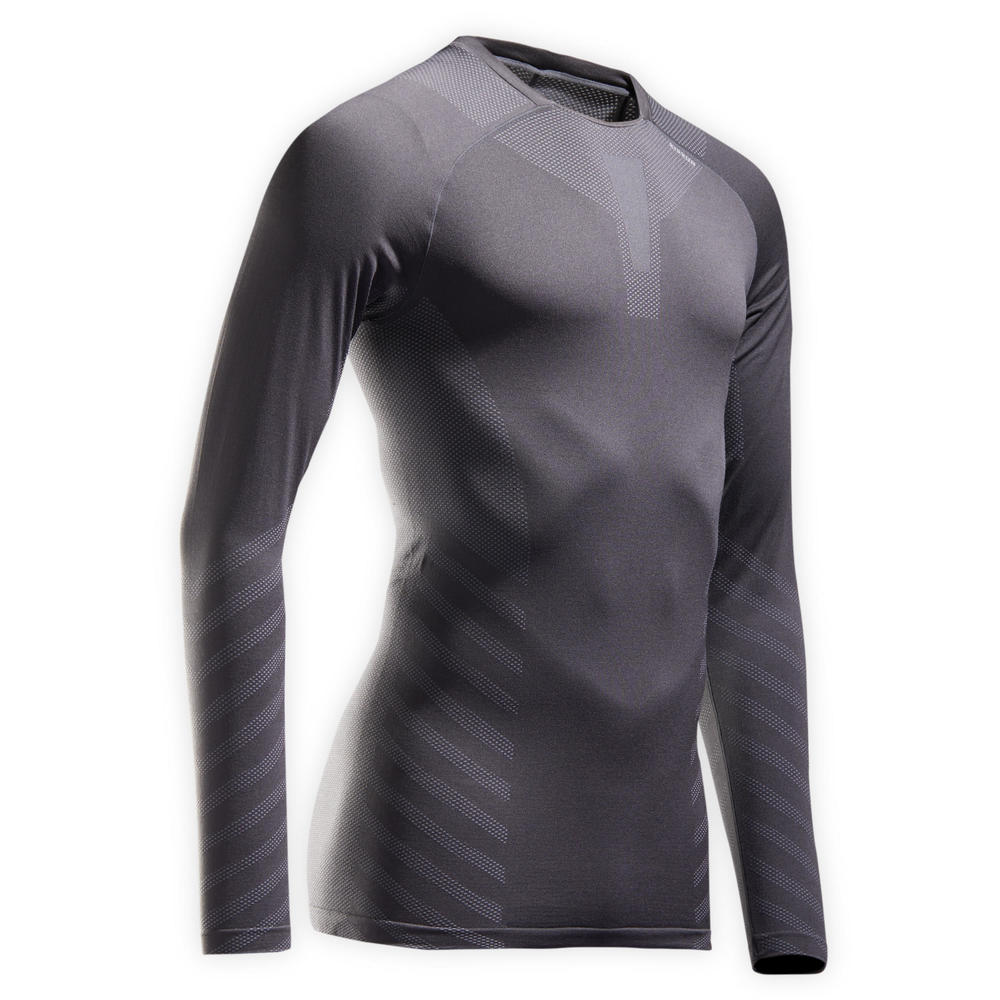 

Термобелье для ухода за кожей Мужское угольно-серое DECATHLON, графитовый серый