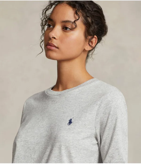 Блуза Regular fit Polo Ralph Lauren, серый — фото 4
