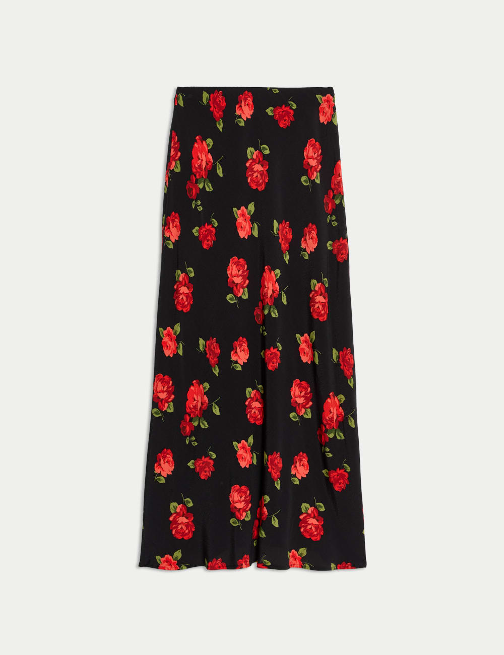 

Юбка макси-колонна с цветочным принтом Marks & Spencer, черный