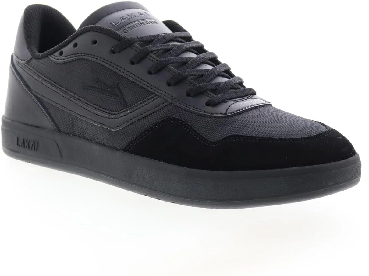 Мужские скейтбордистские кроссовки Lakai Griffin Gass Terrace, Black Black Suede