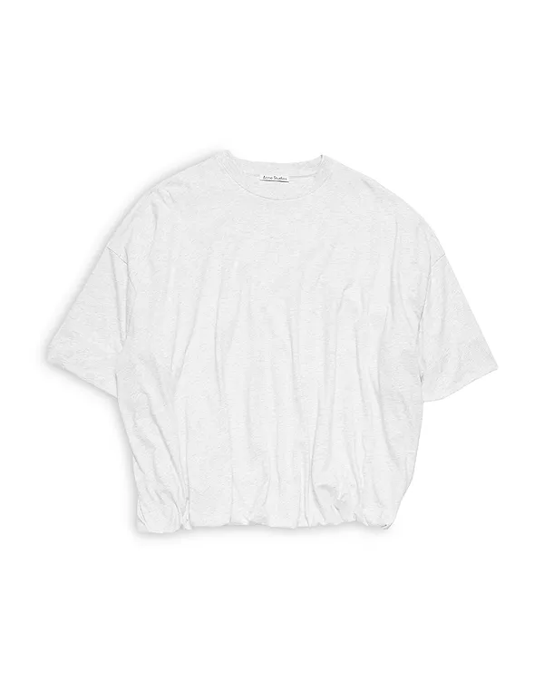 

Футболка с объемным низом Acne Studios, серый