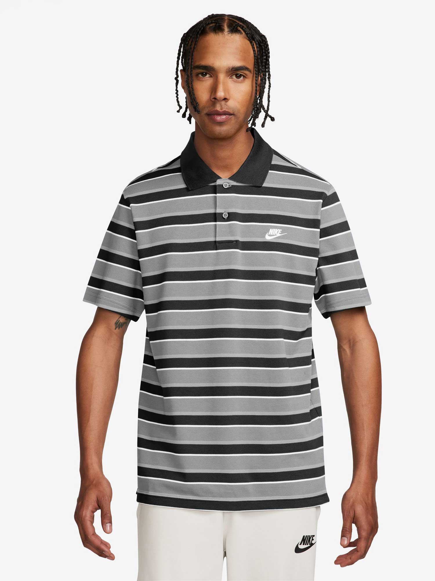 

Футболка Nike M NK CLUB STRIPE POLO, черный