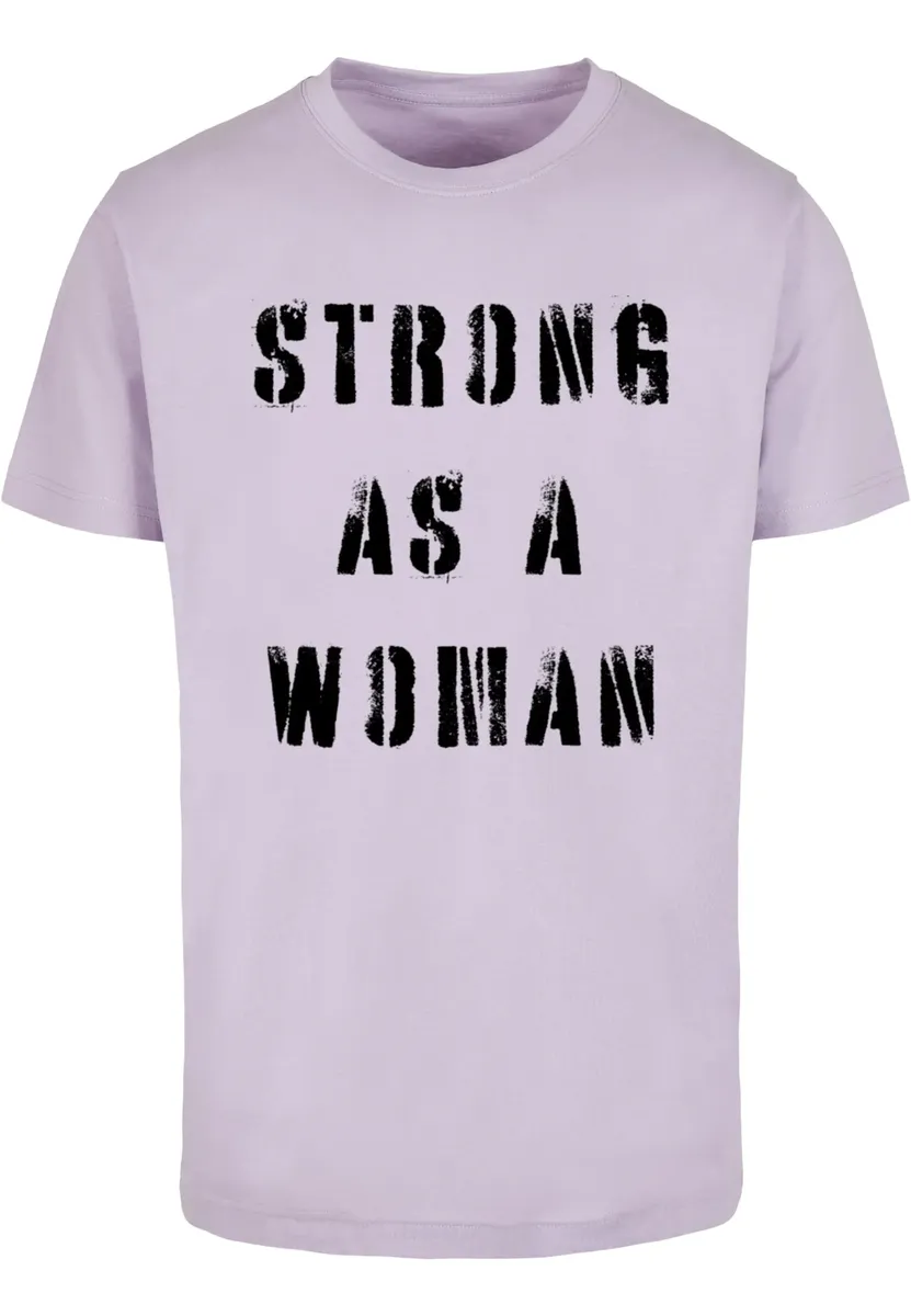 

Футболка Merchcode " Merchcode Unisex WD — Футболка Strong As A Woman с круглым вырезом", цвет Lilac