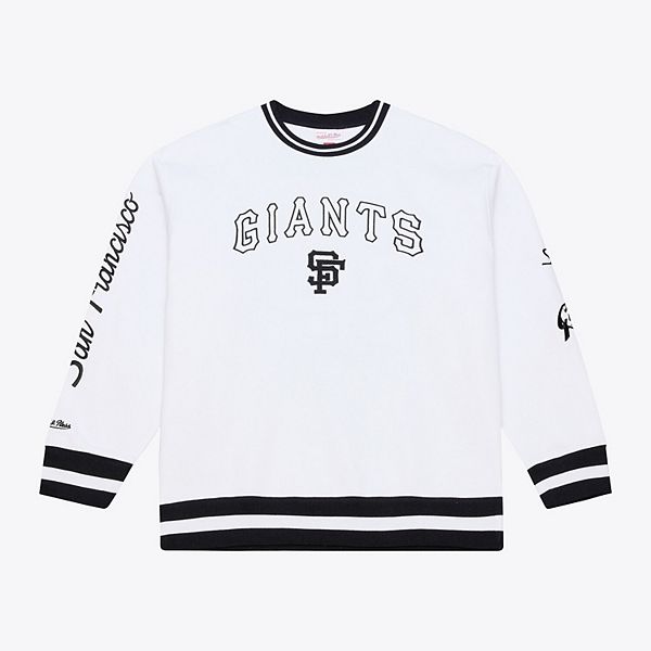 

Мужской белый свитшот san francisco giants из арктической флисовой ткани Mitchell & Ness