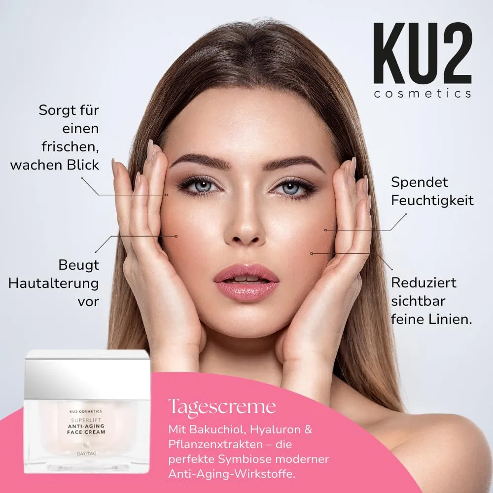 Крем для лица Ku2 Cosmetics — Дневной антивозрастной Superlift с гиалуроновой кислотой, 50 мл — фото 2