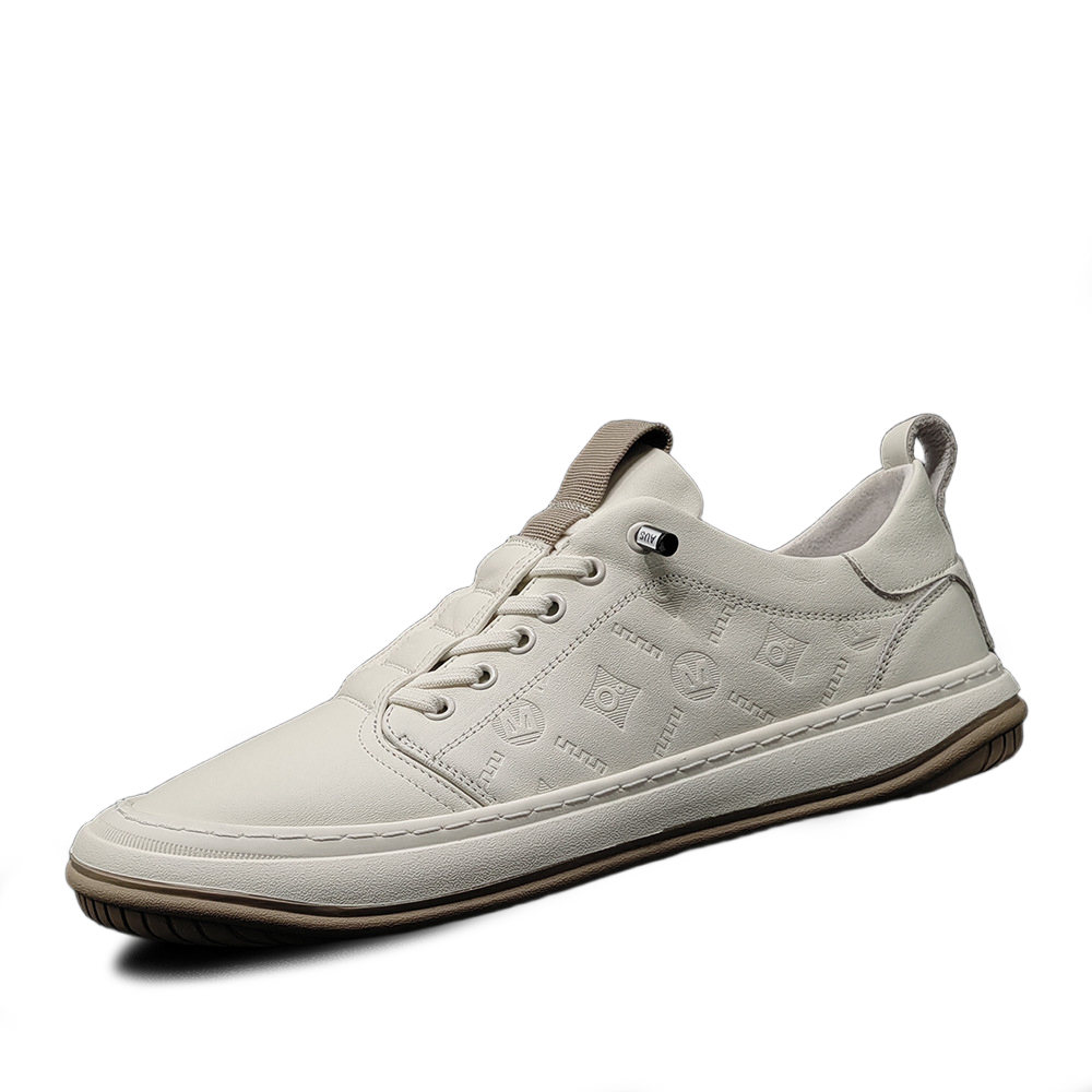 

Влагоотводящие, износостойкие, дышащие, нескользящие, низкие мужские кроссовки для скейтбординга SENJIALUO, Ecru