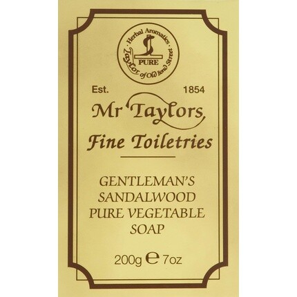 

Мыло для ванн с чистым растительным маслом сандалового дерева 200 г, Taylor Of Old Bond Street
