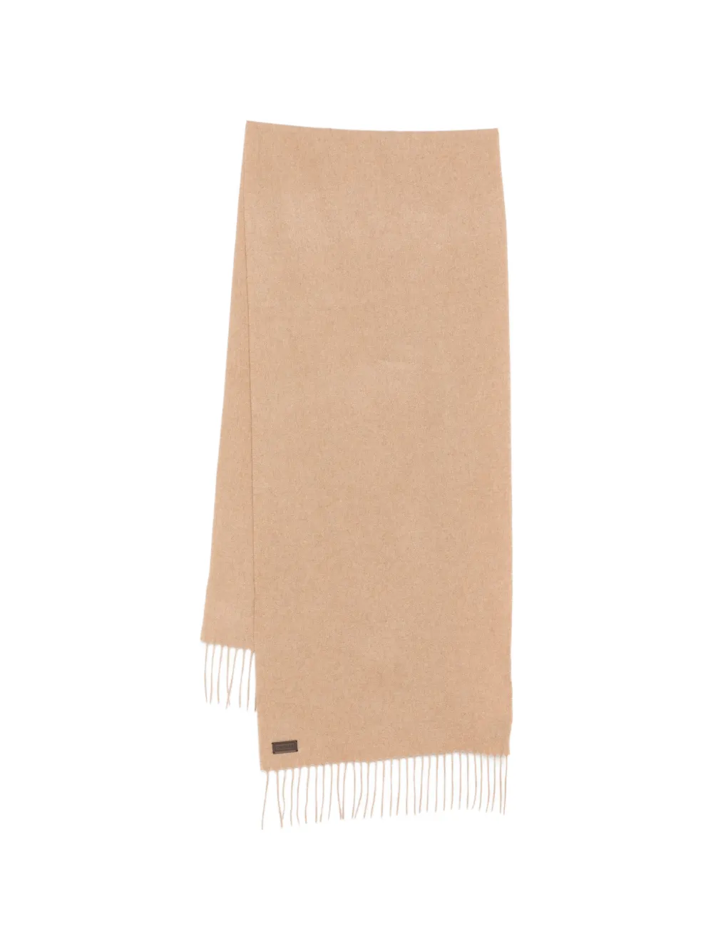

Шарф с бахромой Canali, бежевый