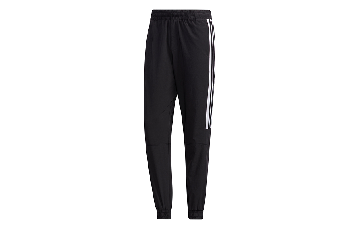 Трикотажные спортивные штаны мужские черно-белые Adidas Neo — фото 2
