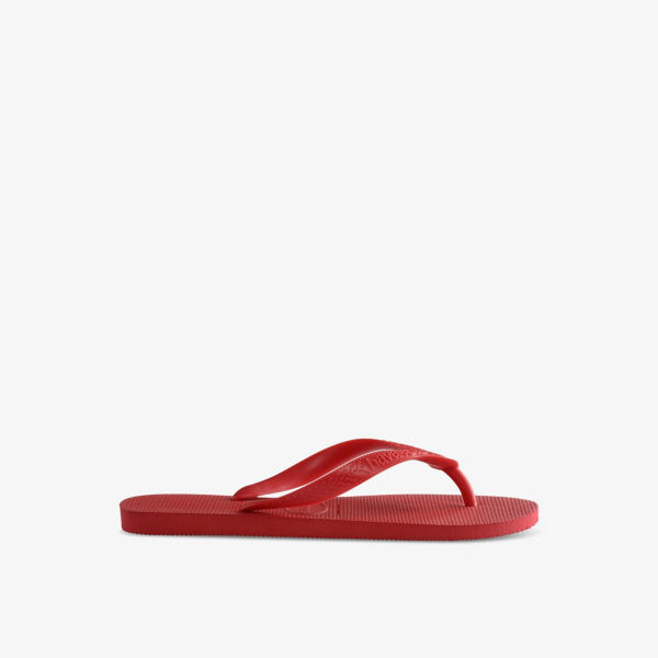 Резиновые шлепанцы с тисненым логотипом Havaianas, красный