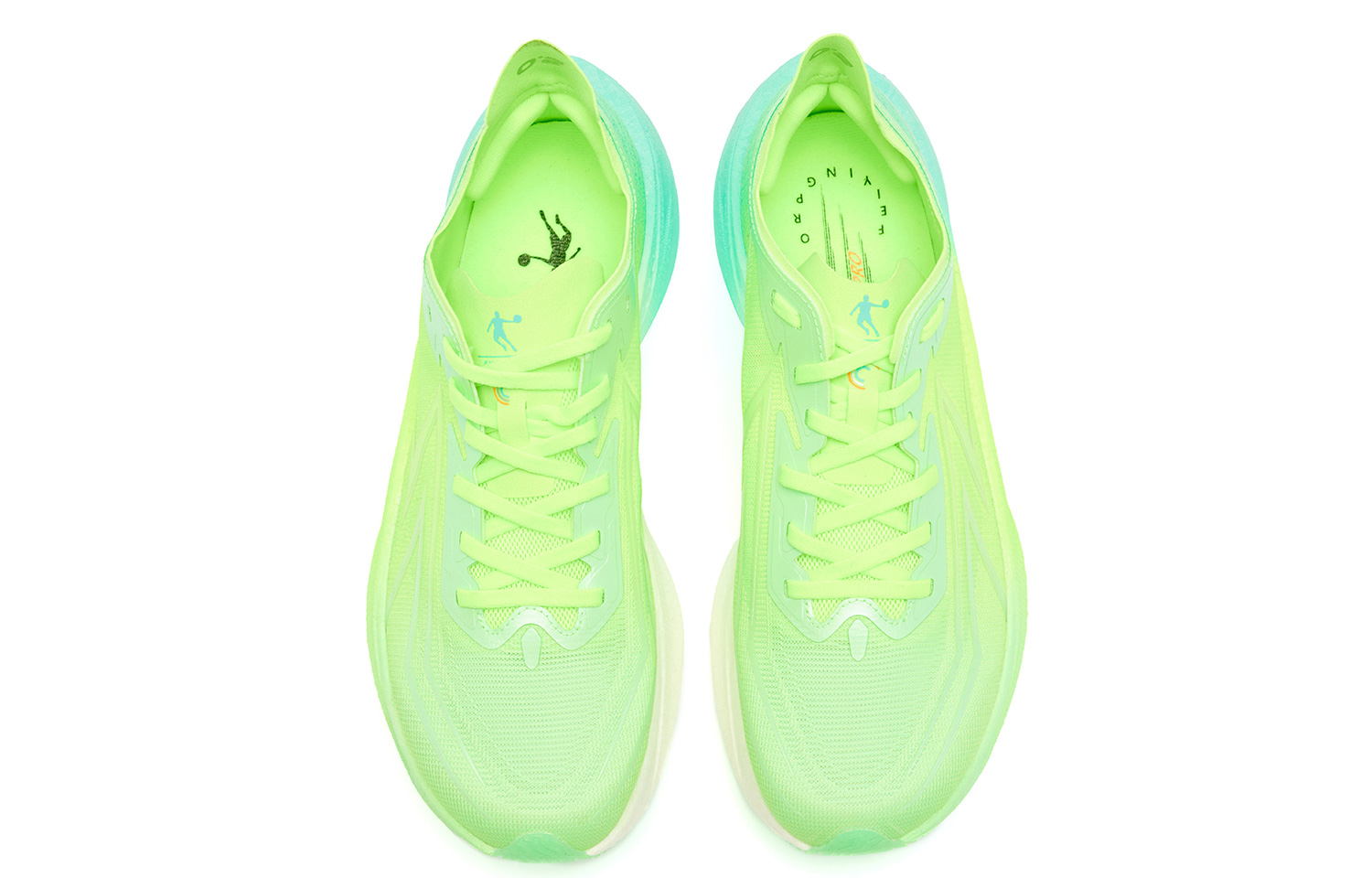 Кроссовки для бега Feiyue PRO YOUNG для детей начальной школы QIAODAN, зеленый — фото 4