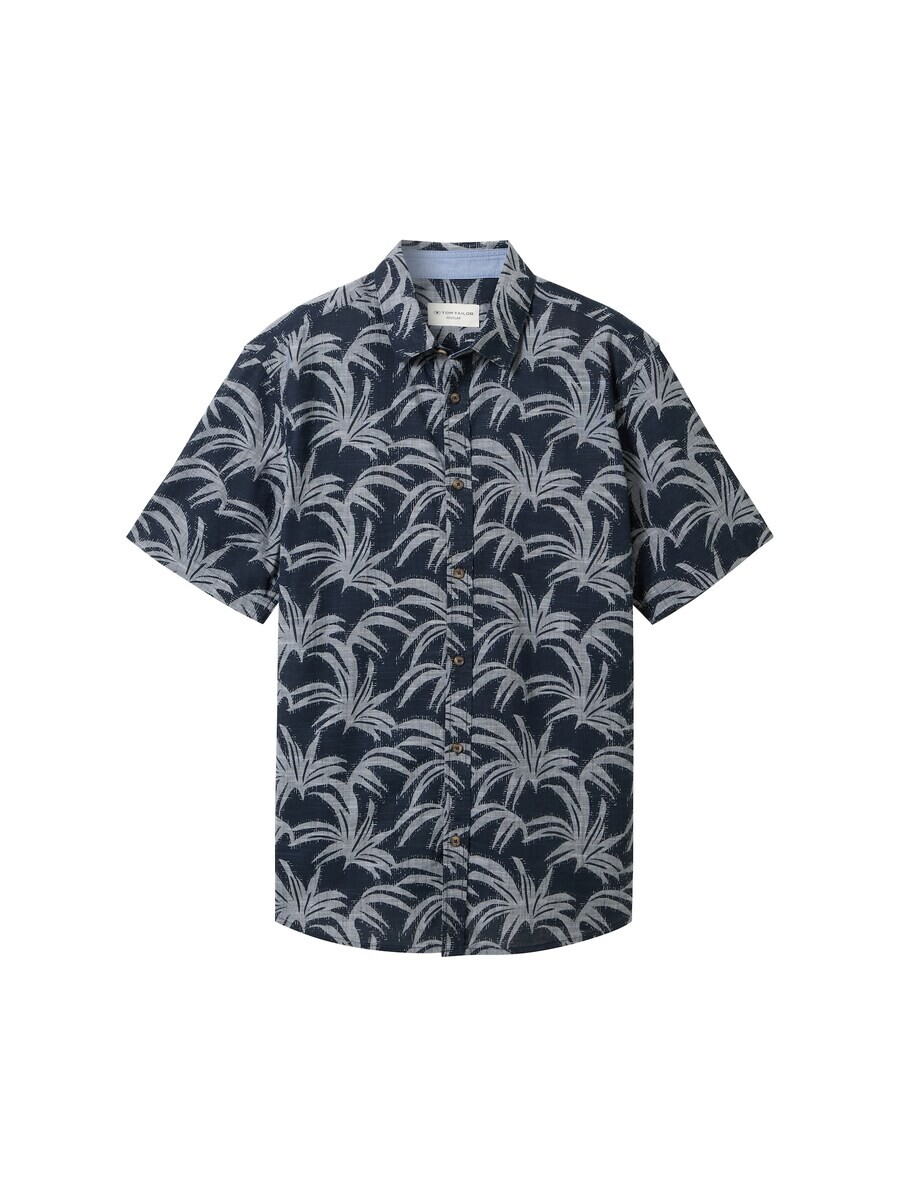 

Повседневная рубашка TOM TAILOR Regular fit Button Up Shirt, темно-синий
