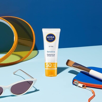 Sun Uv Viso солнечный крем Spf50 для чувствительной кожи 50 мл, Nivea — фото 2