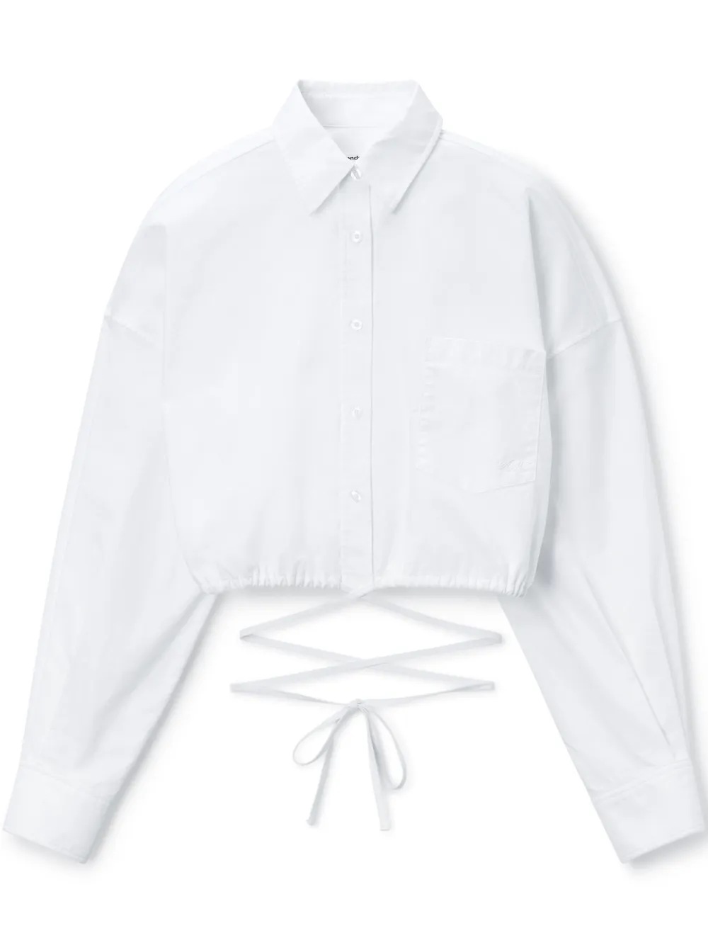 

Рубашка с завязками Alexander Wang, белый