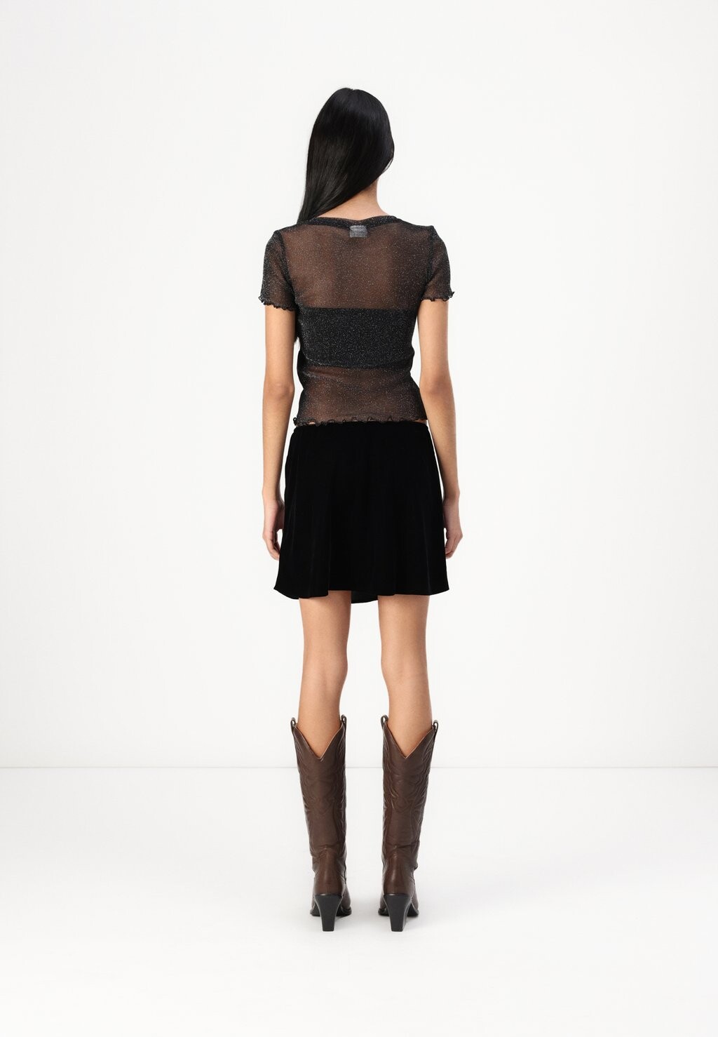 

Мини-юбка MINI SKIRT GAP, черный