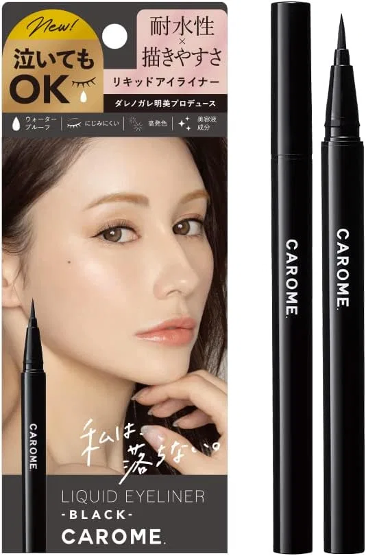 Подводка для глаз жидкая Carome Black водостойкая 1 шт