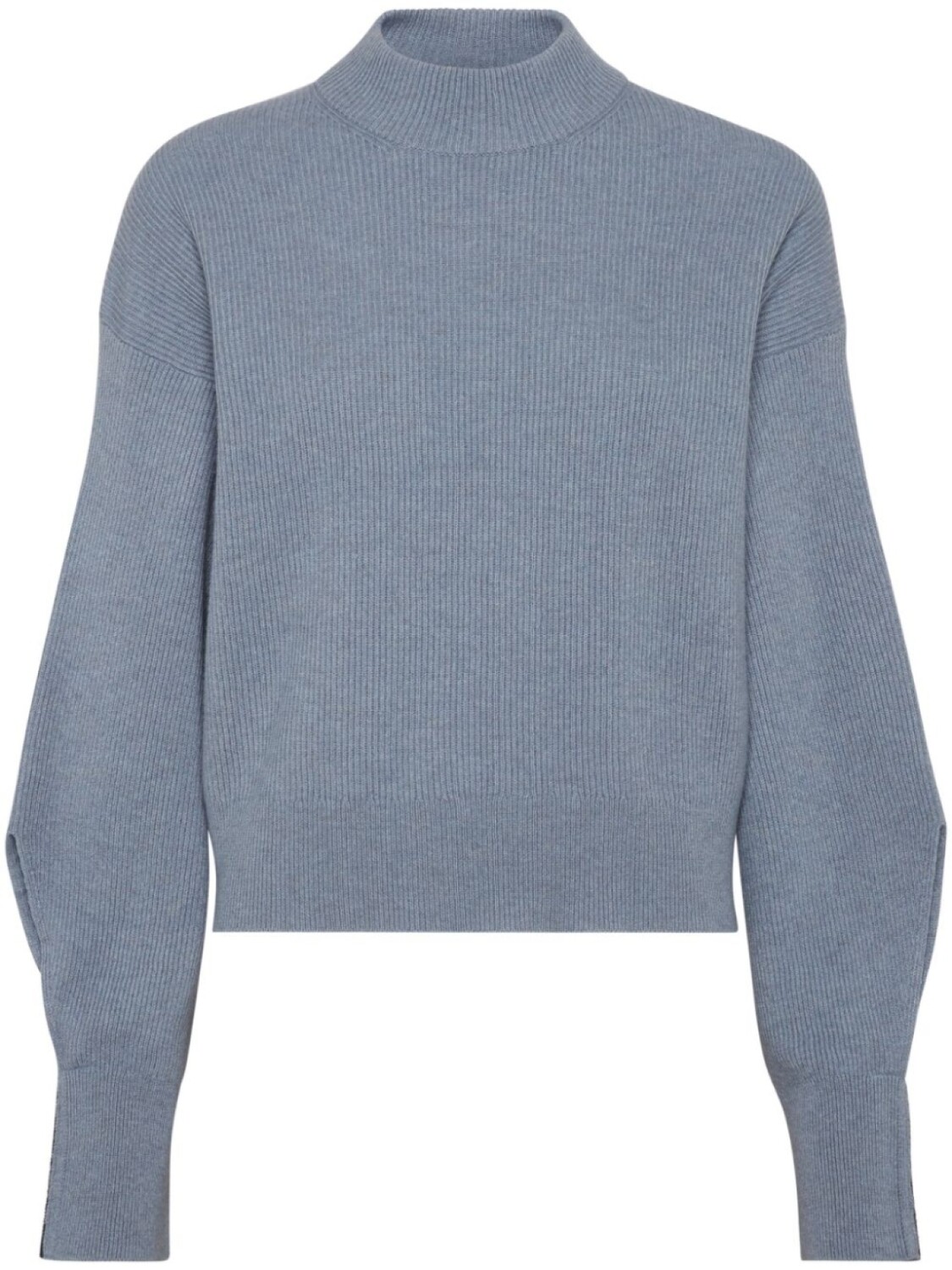 

Brunello Cucinelli кашемировый джемпер с воротником-стойкой, синий