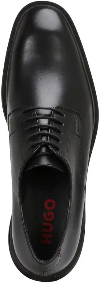 Туфли HUGO Men's Gryff_derb_lt Derby, Black — фото 4