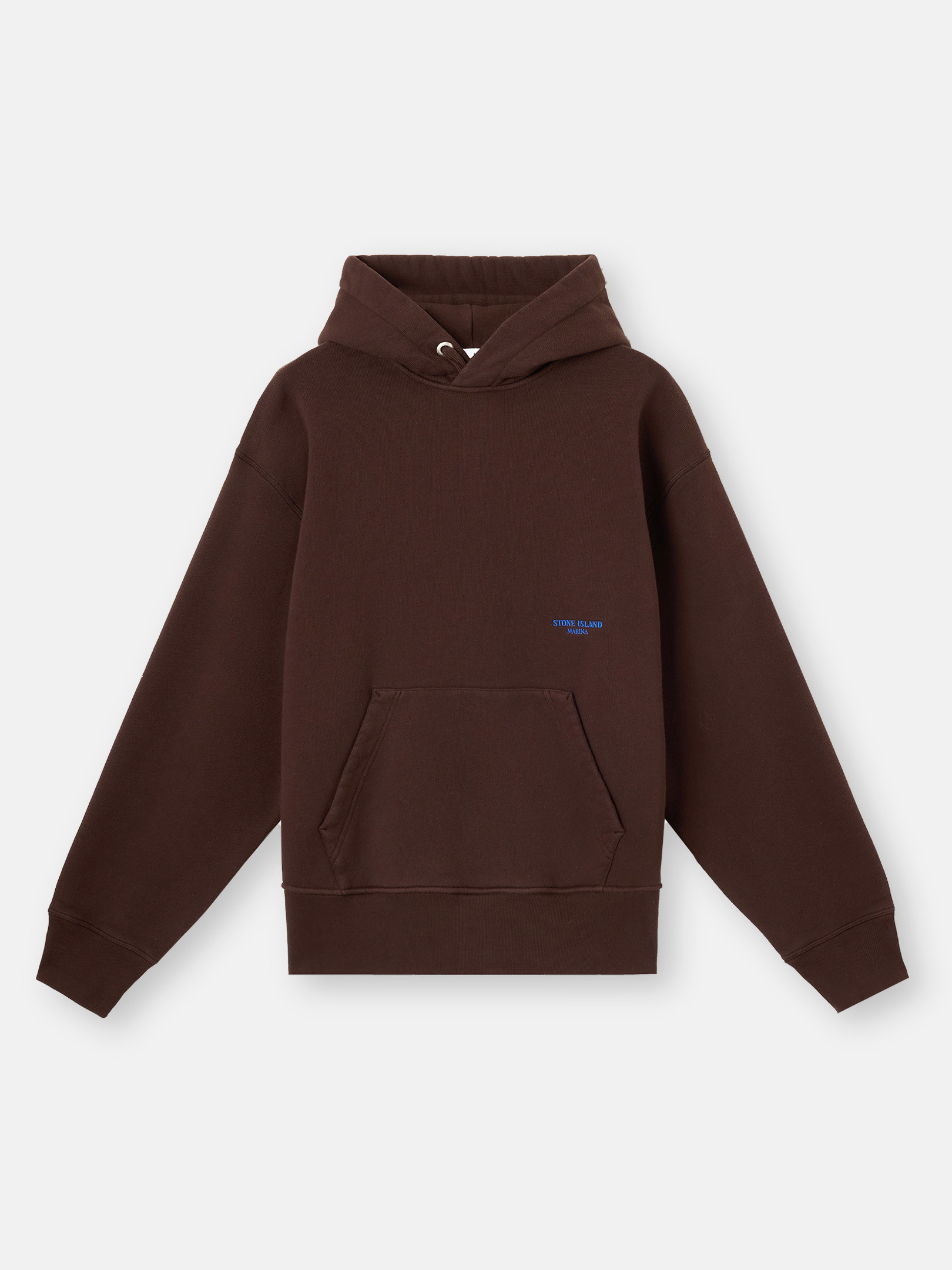 

Толстовка свободного кроя с капюшоном и карманом-кенгуру Stone Island 6100027 BRUSHED ORGANIC COTTON FLEECE_STONE ISLAND MARINA, Mahogany