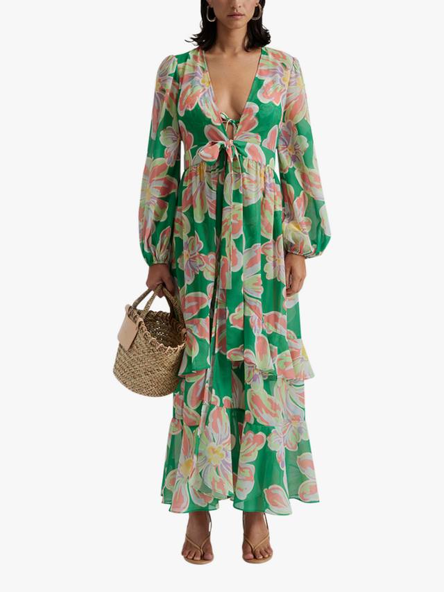 

Пляжное платье Mimmi Lily с завязкой спереди Malina, Green/Multi