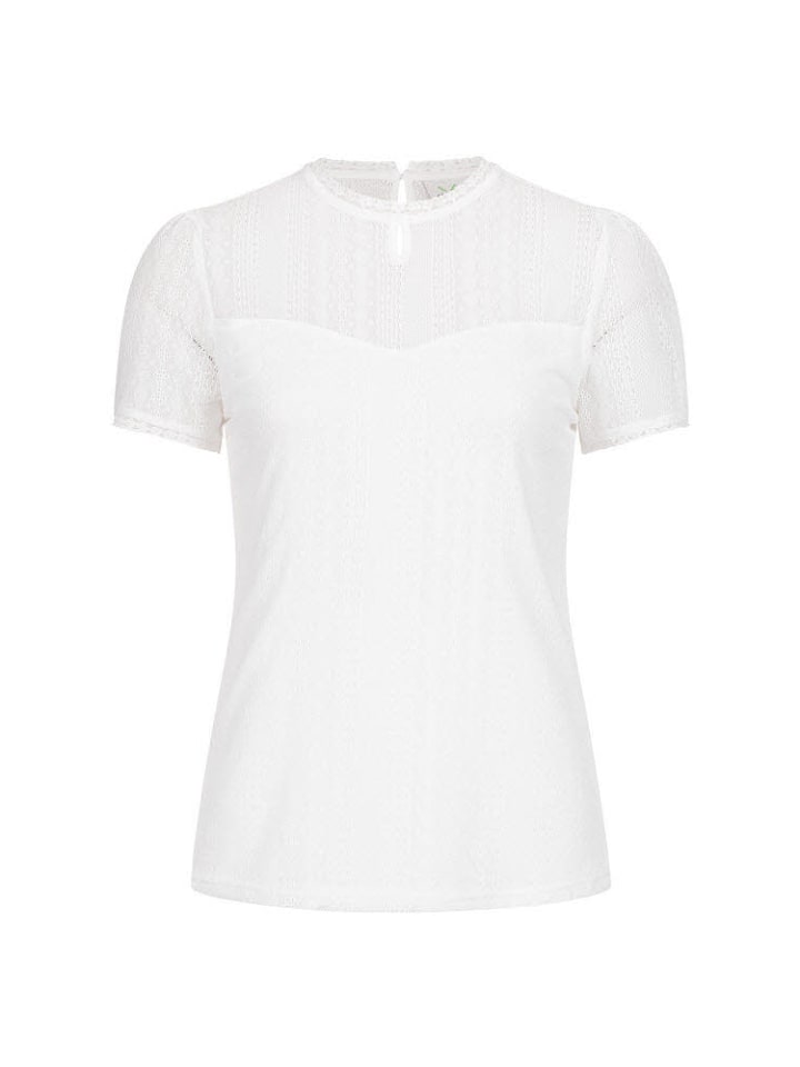 

Традиционная блузка с короткими рукавами Надин в белом цвете Nübler