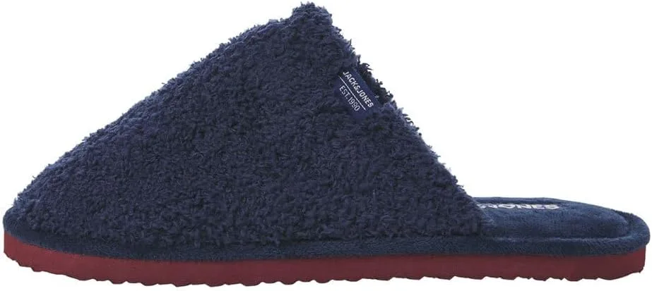 Мужские тапочки Jfwharry Fluff от Jack & Jones, темно-синий