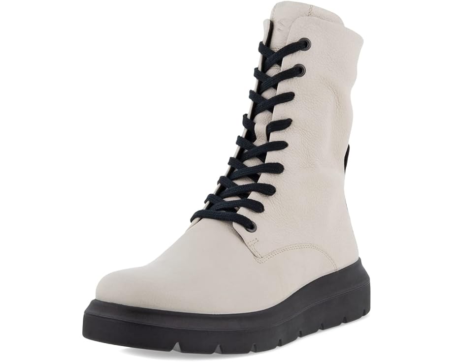 

Ботинки ECCO Nouvelle Hydromax Water-Resistant Tall Lace Boot, цвет Limestone